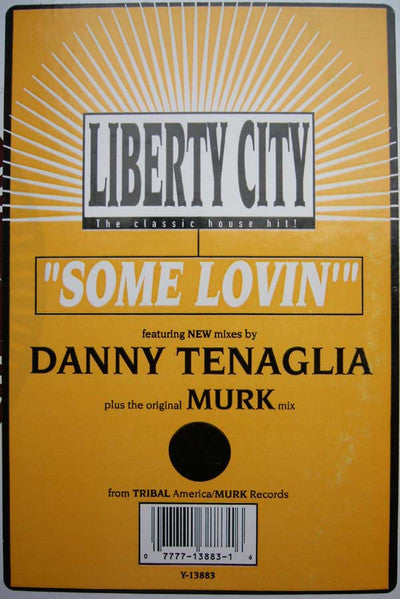 Close-up of a Rectangle Triangle "Some Lovin'" album cover featuring vibrant abstract artwork and bold typography.