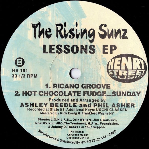 Lessons EP The Rising Sunz