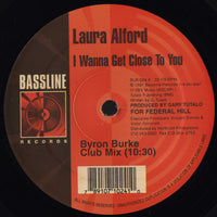 Close-up of a rectangle triangle branded product titled "I Wanna Get Close To You" with detailed design elements visible.