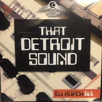Cover art for That Detroit Sound EP by Rectangle Triangle, featuring abstract geometric design in shades of black and white.