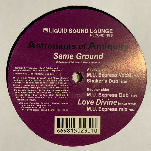Same Ground Astronauts Of Antiquity