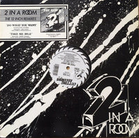 2 In A Room - Do What You Want / Take Me Away, 12" vinyl, on Cutting Records (1989)