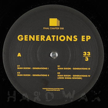 Rectangle Triangle Generations EP album cover with abstract geometric shapes and vibrant colors.