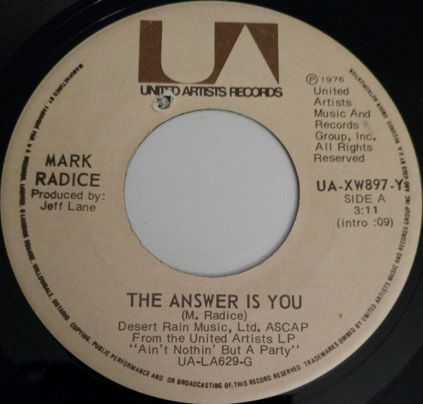 The Answer Is You Mark Radice