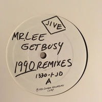Mr. Lee - Get Busy (1990 Remixes), 12" vinyl, on Jive (1990)