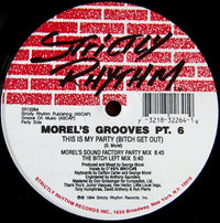 Rectangle Triangle Morel's Grooves Pt. 6 album cover featuring abstract geometric design in shades of black and white.
