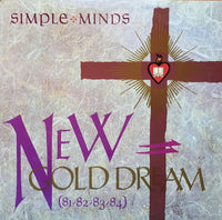 Rectangle Triangle New Gold Dream (81-82-83-84) album cover art featuring vibrant abstract geometric shapes in gold and dark tones.