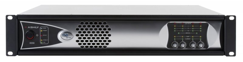 Ashly NE4250PED 4 Channel Amplifier Plus OP Dante Option Card (4 x 250W @ 4 Ohm) 
