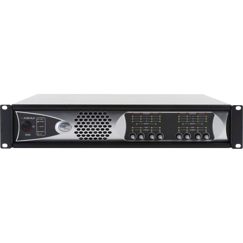 Ashly NE8250.70PED 8-Channel 2000W Network-Enabled Power Amplifier with AES3 & Protea DSP Software Suite (Low-Z) 