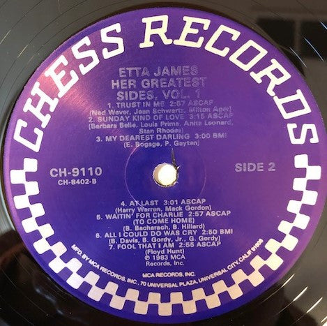 Her Greatest Sides Vol. 1 Etta James