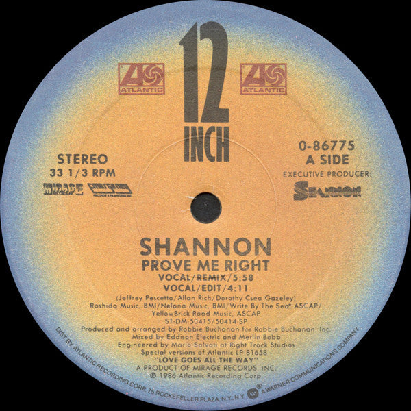 Prove Me Right Shannon