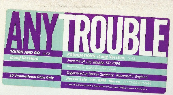 Touch And Go / Foundations