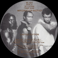 Rectangle Triangle Imagination Medley / Just An Illusion album cover artwork featuring vibrant abstract designs and bold typography.