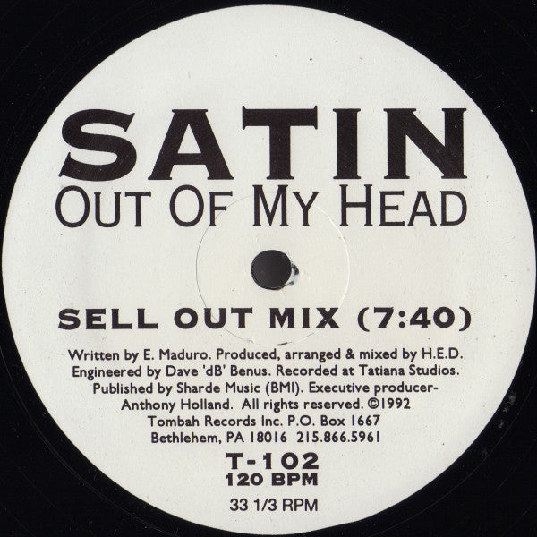 Out Of My Head Eddie Satin