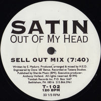Eddie Satin - Out Of My Head, 12" vinyl, on Tombah Records (1992)