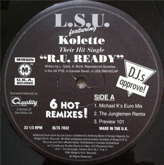 L.S.U.* Featuring Kolette - R. U. Ready