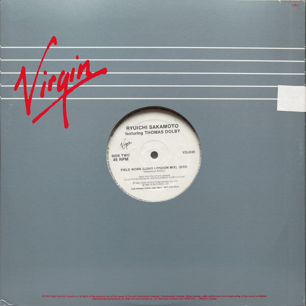 Field Work Ryuichi Sakamoto,Thomas Dolby