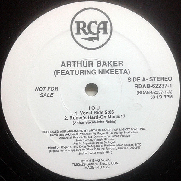 I O U Arthur Baker,Nikeeta
