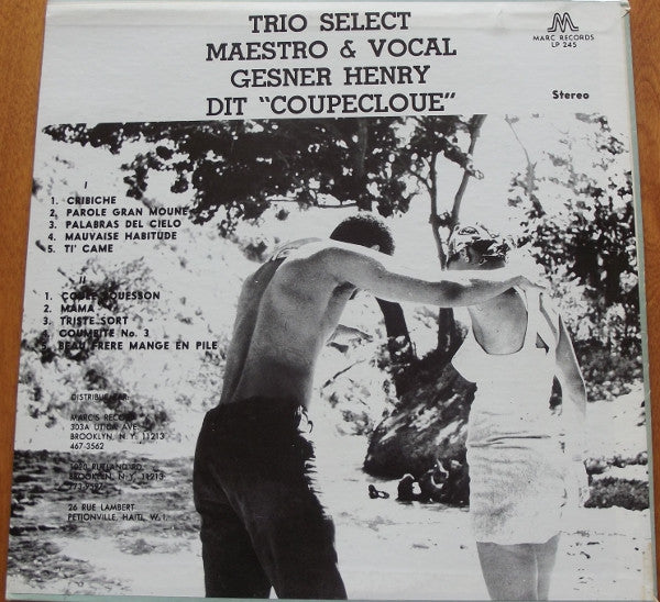 Cribiche Trio Select,Gesner Henry