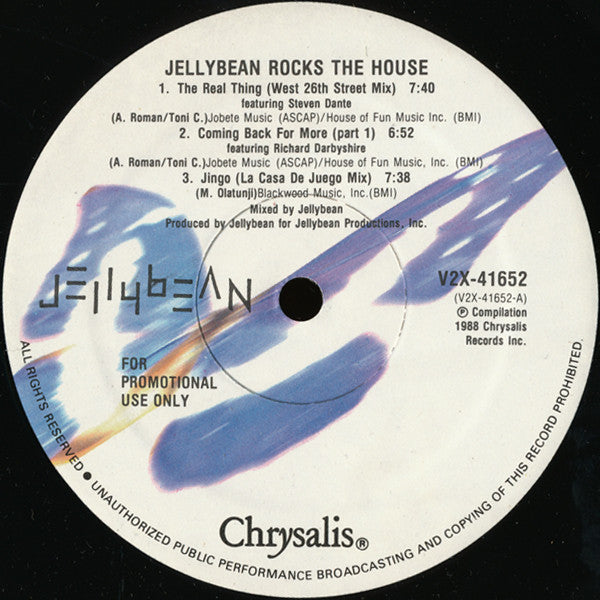 Jellybean Rocks The House John "Jellybean" Benitez
