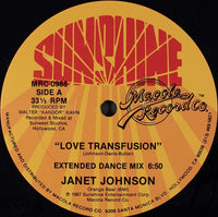 Rectangle Triangle Love Transfusion album cover artwork featuring abstract geometric shapes and vibrant colors.