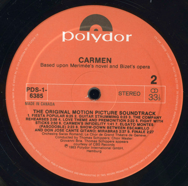 Carmen - The Original Motion Picture Soundtrack