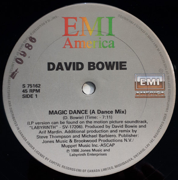Magic Dance (A Dance Mix) David Bowie