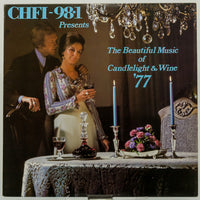 Rectangle Triangle Chfi 98.1 candlelight and wine music album cover featuring a classic 1977 design and elegant artwork.