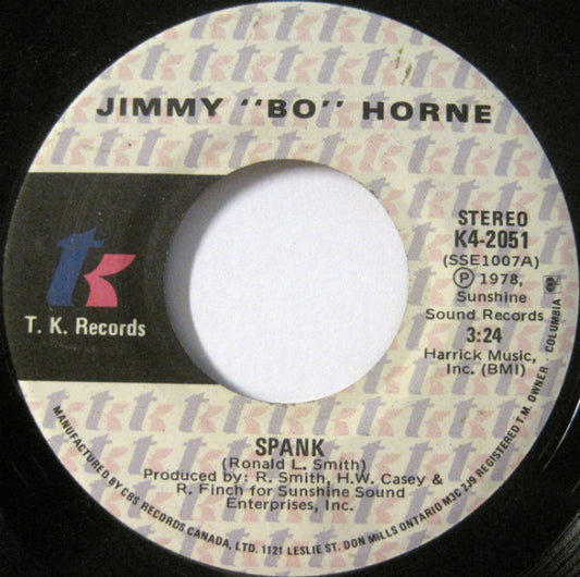 Jimmy "Bo" Horne - Spank / I Wanna Go Home With You