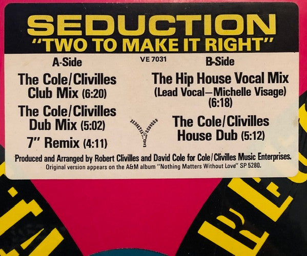 Two To Make It Right Seduction