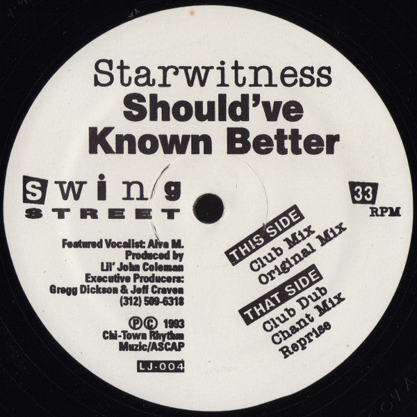 Should've Known Better Starwitness