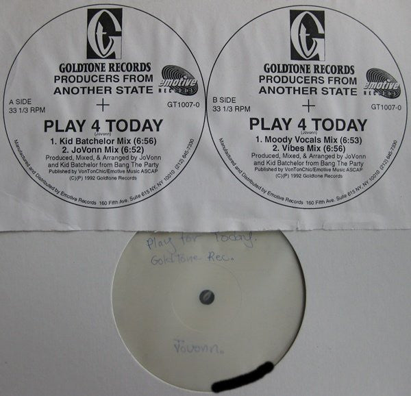 Play 4 Today 2 Producers From Another State