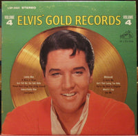Cover art of Elvis' Gold Records Volume 4 album by Rectangle Triangle featuring classic Elvis Presley hits.