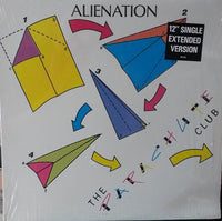 Close-up of the Alienation artwork by Rectangle Triangle, featuring abstract geometric shapes and vibrant colors.
