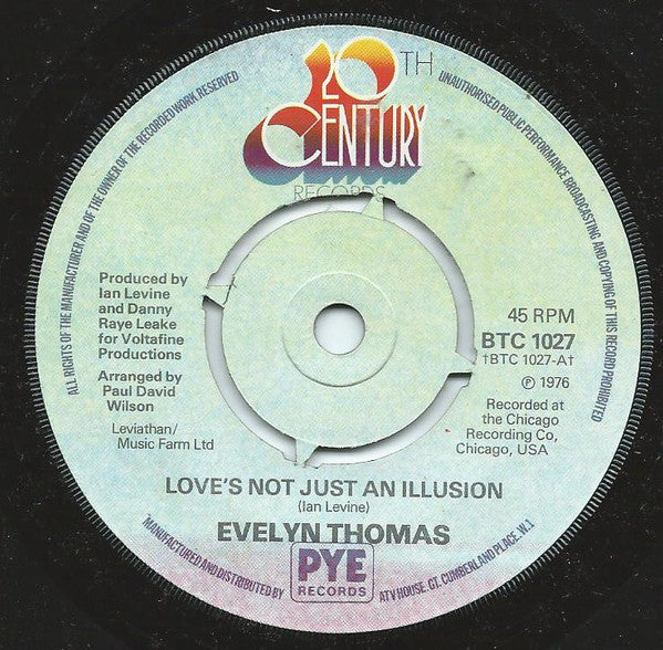 Love's Not Just An Illusion / The Chicago Hustle Evelyn Thomas