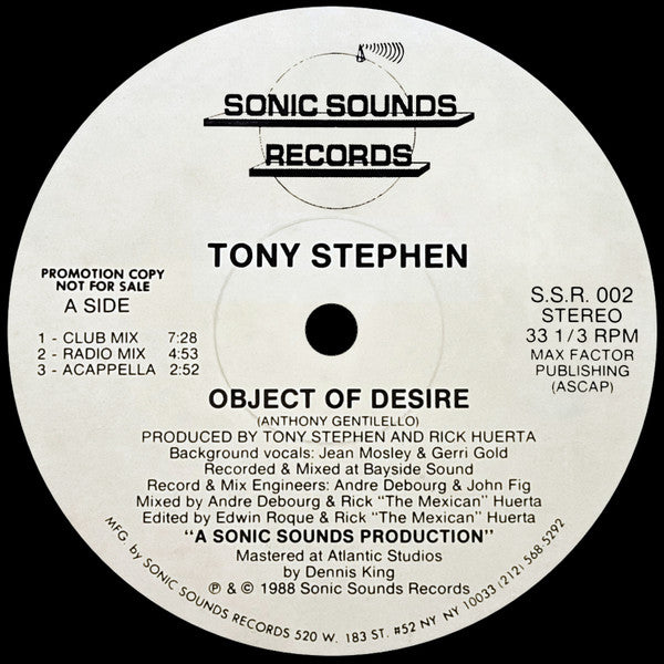 Object Of Desire Tony Stephen