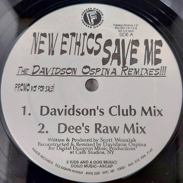 Save Me (The Davidson Ospina Remixes!!!) New Ethics