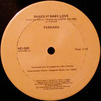 Rectangle Triangle Shake It Baby Love / Love Attack music album cover featuring vibrant artwork and bold typography.