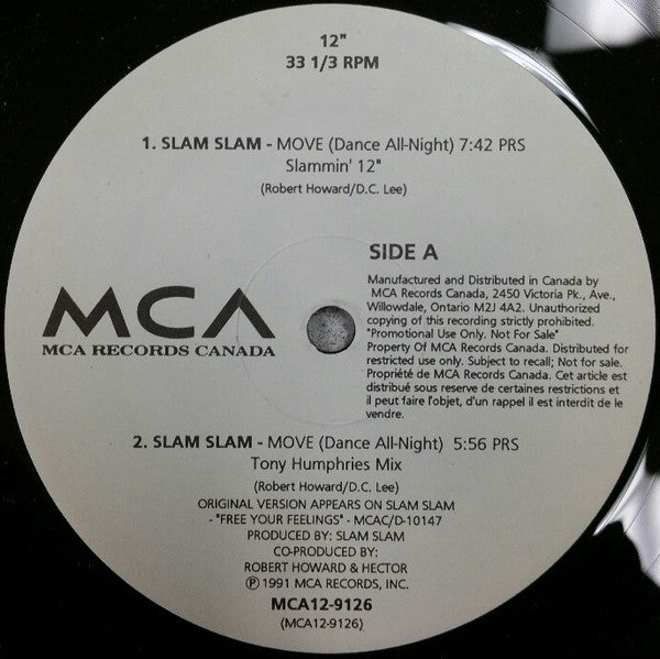 Move! / To My Donna / How Much Is Enough Slam Slam,Young Black Teenagers,The Fixx