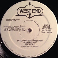 Michele - Disco Dance, 12" vinyl, on West End Records (1978)