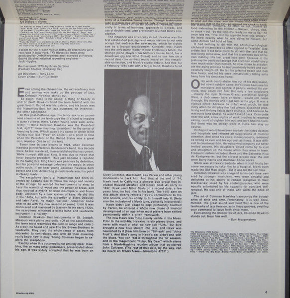 The Hawk Flies Coleman Hawkins