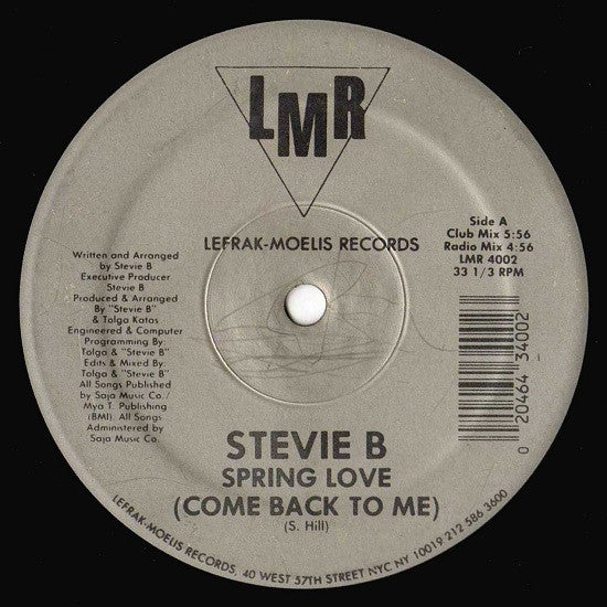 Spring Love (Come Back To Me) Stevie B