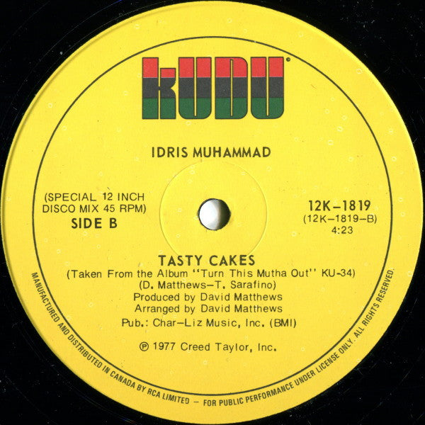 Could Heaven Ever Be Like This / Tasty Cakes Idris Muhammad