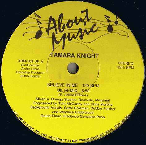 Believe In Me Tamara Knight