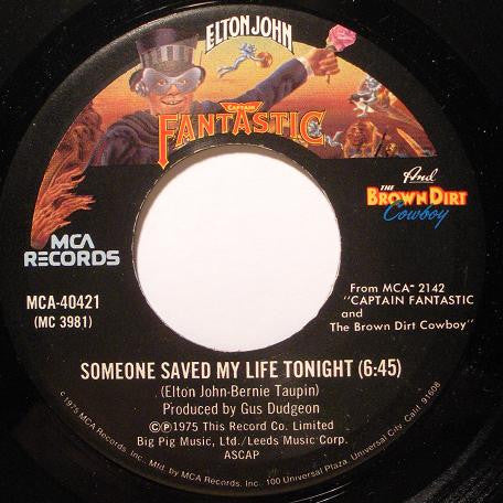 Someone Saved My Life Tonight Elton John