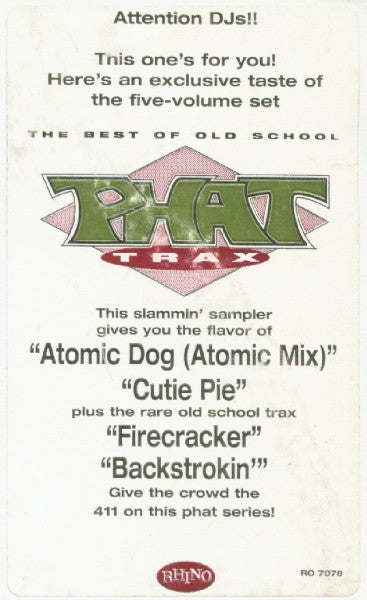 Phat Trax The Best Of Old School Sampler Various