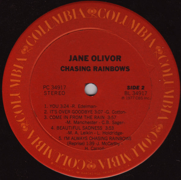 Chasing Rainbows Jane Olivor