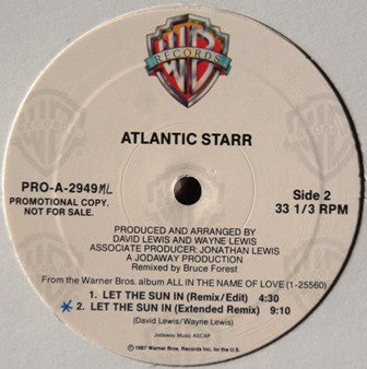 Thankful / Let The Sun In Atlantic Starr