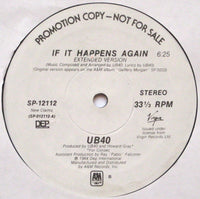 Rectangle Triangle's "If It Happens Again" book cover featuring bold black and white text on a plain background.