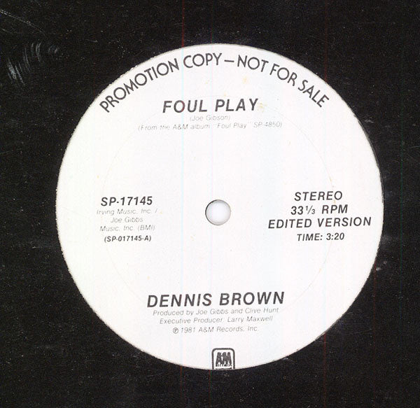 Foul Play Dennis Brown